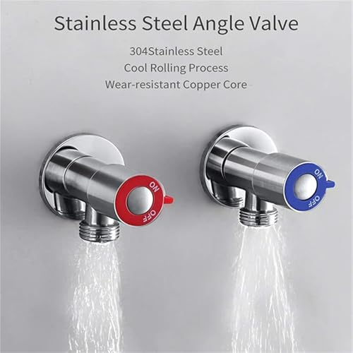Válvula triangular para lavabo que frena fugas y regula la presión 3