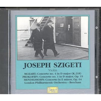 Szigeti/Beecham Recordings