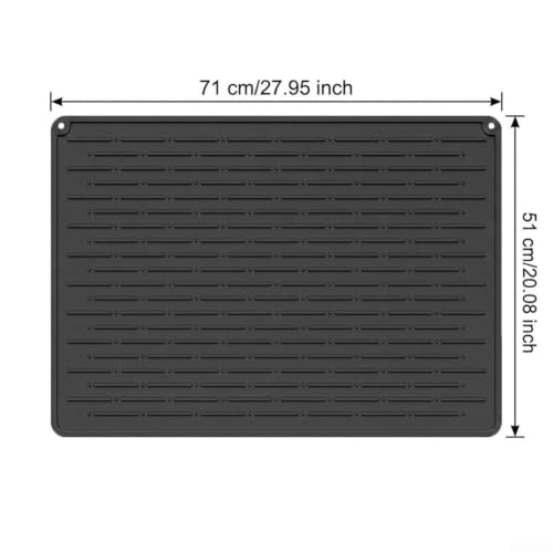 Tapete grande de silicona multiusos y protector plegable para encimeras y cajones 4