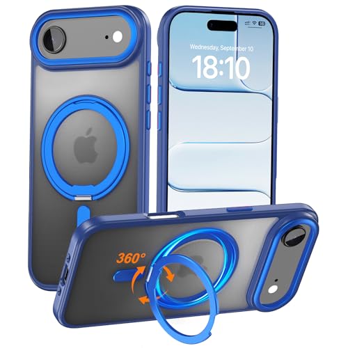 Coque iPhone 17 Air MagSafe bleu anti-chute fini les traces de doigts