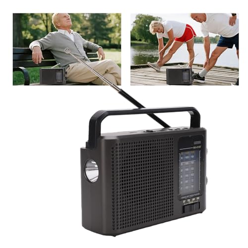 Radio portátil Zopsc AM FM SW Bluetooth recargable miniatura 5