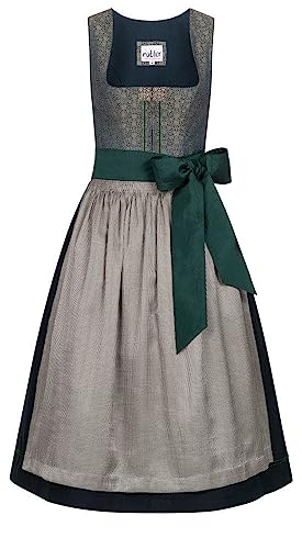 Nübler Dirndl midi Damen LEA Grün - 2-teiliges Set inkl. Kleid &...