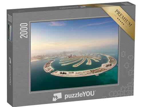 puzzleYOU: Puzzle 2000 Teile „Luftaufnahme: künstliche Palmeninsel, Dubai, Vereinigte Arabische Emirate“ – aus der Puzzle-Kollektion Dubai, Städte Weltweit