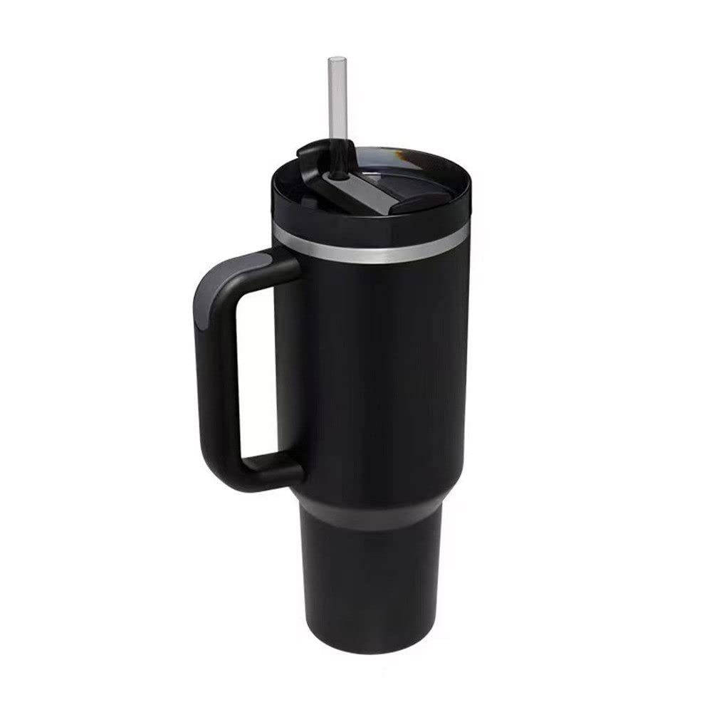1200ml Tumbler with Handle Stainless Steel Water Bottle Straw Vacuum Thermos Cup Large Capacity Travel Car Coffee Mug