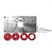 Placa de Tabla inserción mesa router,Roeam Tabla de enrutador Bancos de carpintería de aluminio,Modelos de fresas de madera Máquina de grabado con 4 anillos