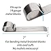 The Beadsmith EZ Bender - Metal Elements - Made of Hardened Steel - 7 x 1 x 1.25 inches - Tool for Making Cuff Bracelets - Create Perfectly Curved Bracelets Without a Mallet