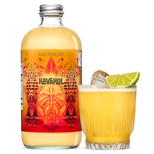 Kavahol Non-Alcoholic Kava Spirit Drink Fiery Ginger 16 fl oz 10 Servings