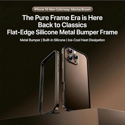 Coque Bumper iPhone 16 Plus en aluminium titane à dos ouvert - 2