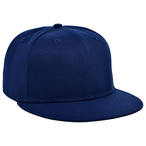 Image of Lids Blank Premium Full Court w /Colored Under Visor Fitted Cap