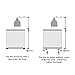 REPTI ZOO Reptile Dual Lamp Stand Lamp Hanger Holder Adjustable Metal Lamp Support for Reptile Glass Terrarium Heating Light