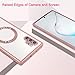 AIGOMARA Magnetic Case for Samsung Galaxy Note 10 Plus [Wireless Charging Compatible] Soft TPU Phone Cover Anti-Scratch Shockproof Slim Case for Women Men - Pink