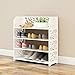 Portascarpe Organizer Scarpiera Legno Shabby Chic Angolo di scaffale Bagagli Libreria Display Stand Bianco Scaffali Portascarpe (Size : 60 * 24 * 66cm)