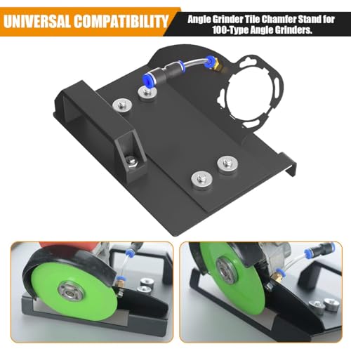 Image of Angle Grinder Stand for Tile 45 Chamfer Cutting, 45 Degree Tile Chamfering Tool Compatible with 100-Type Angle Grinders