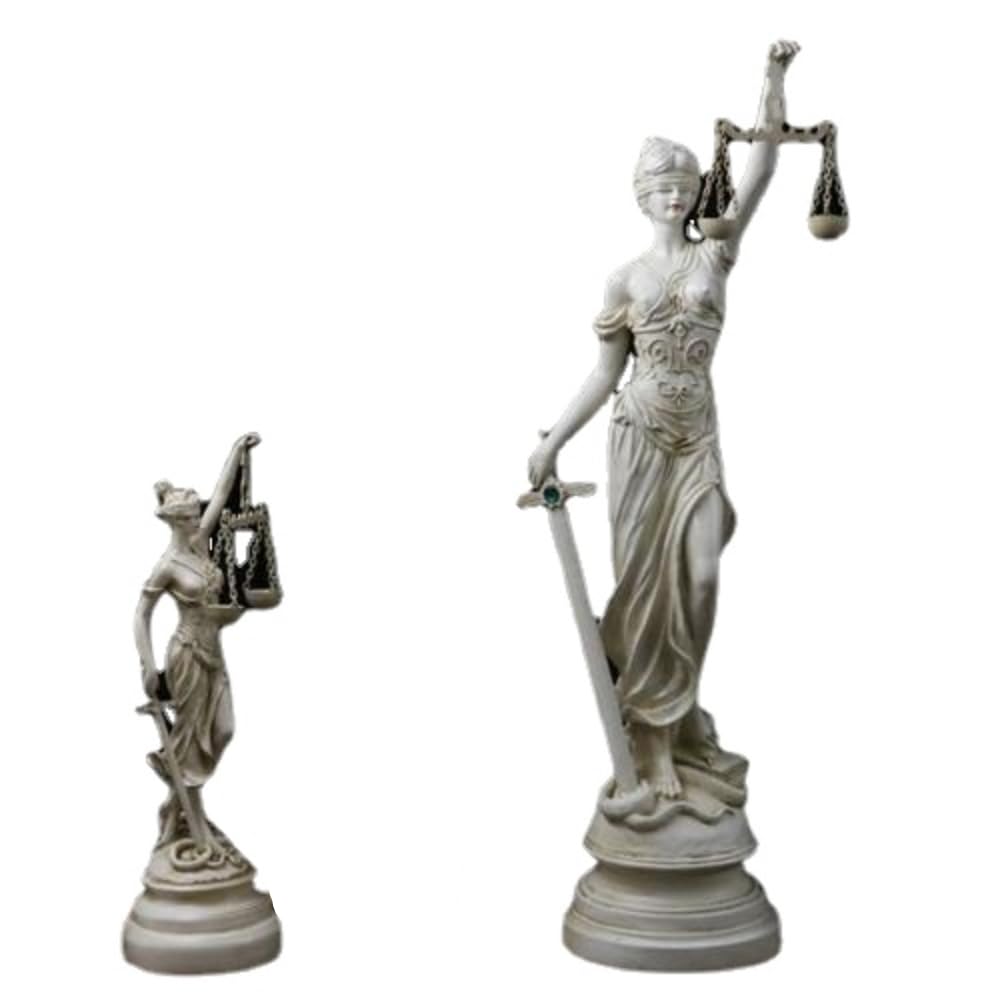 Amazon.co.jp: 古代ギリシャ神話の装飾品、正義の天秤の女神テミス像