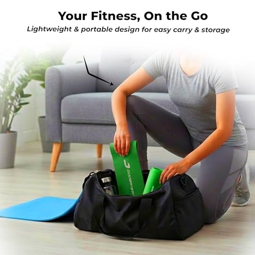 Image of Durafit91 Resistance Bands Set of 1(Heavy Green), Exercise Thera Band for Men & Women, Natural Latex Stretch Band for Yoga, Pilates, Strength Training, Home Workout, Gym Fitness, Physical Therapy