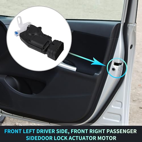 Image of X AUTOHAUX Replacement Rear Left Driver Right Passenger Side Power Door Lock Actuator Motor for Toyota 4Runner 98-02 Door Latch Actuator Assembly Replace No.6914035060 /6913035060 Black 1 Pair
