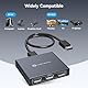 VEDINDUST DisplayPort Splitter fur 3 monitore 4K60Hz DisplayPort zu Dreifaches DP Splitter 1 In 3 Out Unterstützt SST und MST Extended Display Nur für Windows