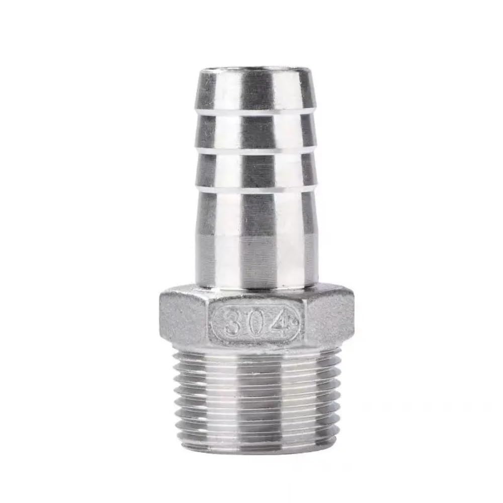 Ss 304, Gwint Zewnętrzny Bsp, 1/8", 1/4", 3/8", 1/2", Z Gwintem Zewnętrznym, 6 Mm-25 Mm, Z Gwintem Zewnętrznym, Z Końcówką Do Węża, Złącze Pagoda/Color/Dn10*6Mm
