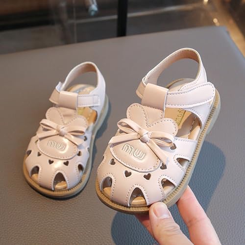 IWIHMIV Toddler Girl Sandals Flower Girl Summer Dress Shoes Summer Comfortable Non Slip Open Toe Soft Sole Sandals3