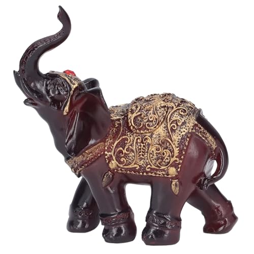 Estatua Vintage de Elefante de Resina 3.9 x 3.9 x 2.0 in
