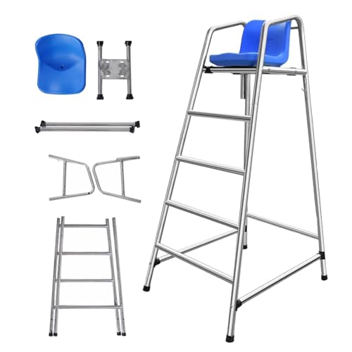 Silla de Guardavidas Alta para Piscina Acero Inoxidable miniatura 1