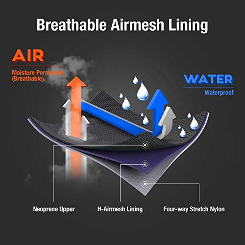 HISEA Rubber Hunting Boots, Tall Warm Neoprene Waterproof Insulated Basic Hunting Boots, Mens Adjustable Winter Boots Durable Slip Resistant Outdoor Hunting Fishing Working Boots for Men3