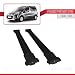 accessorypart Para Peugeot Partner Tepee 2008-2020 Barras de techo Aluminio Negro