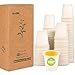 SHAUMN 3 oz Compostable Disposable Bathroom Mouthwash&Rinse Cups,100pcs Small Snack Cups for Kids,Mini Drinking Cups for Party,Office, Picnic, BBQ 1