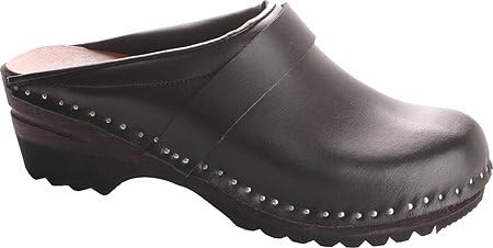 Troentorp Bastad Clogs Women's 4 Star Traditional Slip-on Shoes,Black,EU 39 M