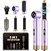 Pro Airstyler 5 in 1 Set, Air brush Hairstyler Ionen Föhnbürste mit 30mm Warmluft-Lockenstab | Haarstyler 1000W Haartrockner Warmluftbürste Föhn für Volumen, Trocknen, Glätten & Locken