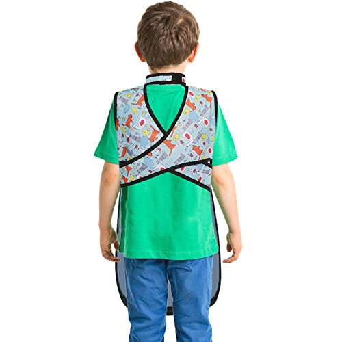 Image of Child Lead Apron with Thyroid Sheild Collar - Lightweight Xray Apron Lead Apron for X-Rays 0.5mmPb Lead Equivalency Protection