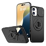 Fonction Béquille: l'anneau rotatif intégré de notre coque pour iPhone 16 Plus offre une commodité ultime et une expérience de visionnage mains libres. Idéal pour regarder des vidéos ou parcourir votre contenu préféré.