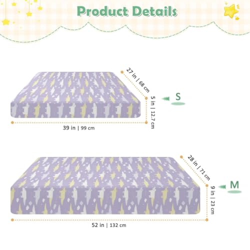 Housse de matelas imperméable motif gothique violet durable