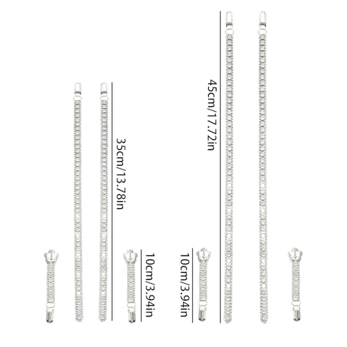 1 pair clip Rhinestone Bra Strap Adjustable Invisible Shoulder Nonskid Lingerie Accessories for Women Tops Dress2