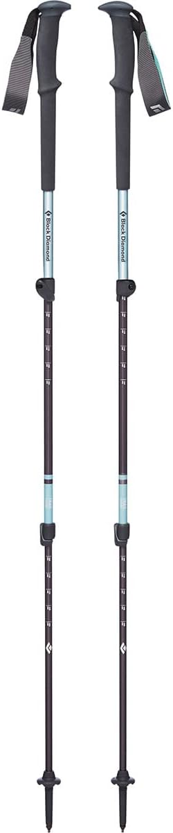 Black Diamond Women’s Trail Trekking Poles, Two Lightweight Collapsible Aluminum Hiking Sticks with FlickLock Adjustability for Hiking, Trekking, Backpacking, Walking, Camping, and Travel Black Diamond Women’s Trail Trekking Poles, Two Lightweight Collapsible Aluminum Hiking Sticks with FlickLock Adjustability for Hiking, Trekking, Backpacking, Walking, Camping, and Travel
