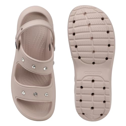 Image of Sukun DMD-KIA Women's Clogs /Sandals with Adjustable Back Strap Ultra Soft & Flexibility Anti Skid Comfortable Waterproof Daily Mules Clogs /Sandals for Women