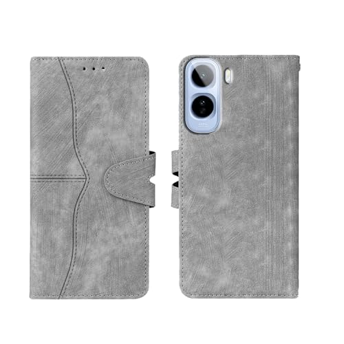 Image of amazon basics Vivo T5 Pro 5G Flip Cover | Card Pockets Wallet & Stand | Flip Cover for Vivo T5 Pro 5G (Gray)