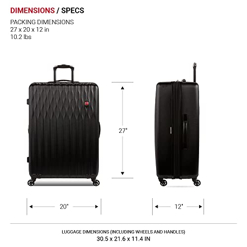 SwissGear 8018 Expandable Luggage, Hard Shell Large Luggage with Spinner Wheels - image 5