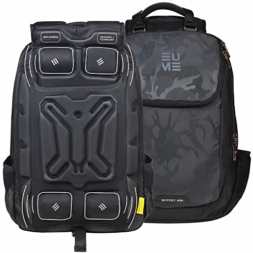 EUME Barret Massager 15.6 inch Laptop Backpack and 29 LTR Nylon Backpack with 2 Port USB Charging (Camo Grey)