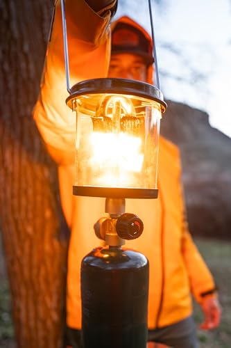 Image of Stansport Propane Mantel Lantern - Outdoor Light with Adjustable Brightness, Carry Handle, Ventilated Hood, High-Output, Portable, for Emergency, Backpacking, Camping - Mantels Included