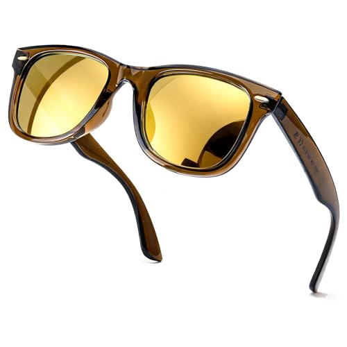Image of SIPHEW Polarized Sunglasses for Women & Men - UV400 Mirrored Beach Eyewear, Designer Unisex Fashion Sunglasses w /Medium Fit