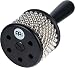 Meinl Turbo Cabasa with Sound Ports for Extra Projection, Compact Size - Wooden Handle with Padded Soft Grip, Steel Cylinder and Chain, 2-YEAR WARRANTY (CA5BK-S)