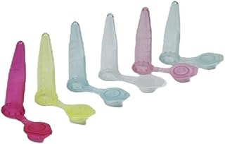 Equipo de laboratorio Tubo centrífugo de microtubos, tubo centrífugo de laboratorio de 1,5 ml, tubo EP colorido, punta inferior, tubo de ensayo PP, tapa a presión, escala transparente, paquete de 100(
