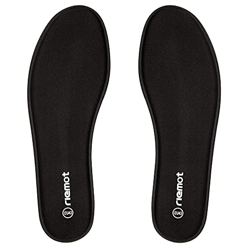 Image of riemot Memory Foam Insoles for Men, Comfort Cushioning Shoe Inserts, Super Soft Replacement Innersoles for Sneakers Slippers Boots, Breathable Full Length Shoe Insoles Black EU 42, 11 Women /9 Men