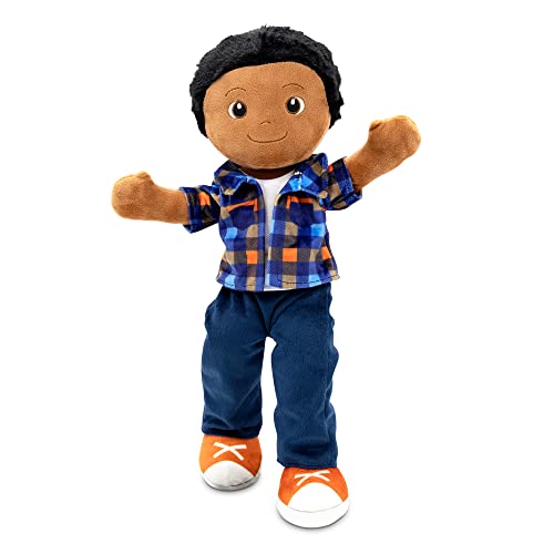 PLUSHIBLE BRIDGING MILES WITH SMILES Soft Plush Baby Doll - 18 Inch Rag Dolls for Girls & Boys, Infants & Babies - My First Plush for 1 Year Old - Stuffed Doll - Charlie