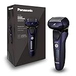 Panasonic ES-LV67-A803 Wet and Dry Shaver, 5 Shaving Heads with Linear Motor, Including Hair Trimmer, Navy Blue