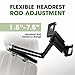 ZIRKA Car Headrest Tablet and Phone Holder – Adjustable Back Seat Mount for iPad, iPhone, Samsung – Heavy Duty Aluminium arm, 360° Rotation, for Kids, Travel, Road Trips, Fits 6”–19” Devices