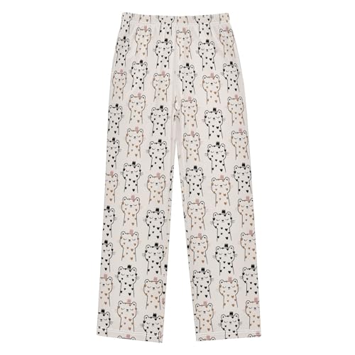 Princess Cat with Love Boys Long Pants Soft Trousers Elastic Waist Kids Lounge Bottoms with Pockets S-XL