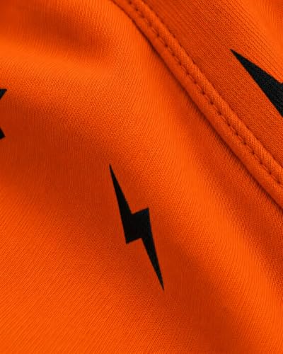 Image of TICOSS Kids Boys & Girls Hooded Neck Full Sleeves Typography Printed T Shirt, Orange, Pack of 1