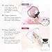 Makeup Brush Cleaner and Dryer Machine with FREE Makeup Cleaner Shampoo Super-Fast Electric Brush Cleaner Machine Automatic Brush Cleaner Spinner Makeup Brush Tools (white)